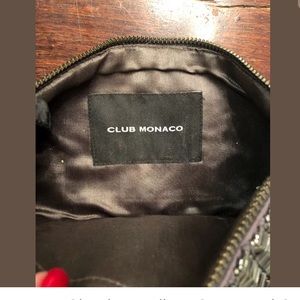 Club Monaco Bags - Club Monaco Clutch Handbag Gray SILVER Beading Club Monaco Bags - Club Monaco Clutch Handbag Gray SILVER Beading